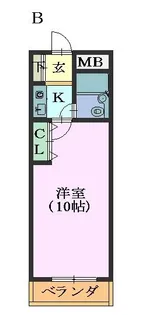 グランドスカイ本山【2階】の間取り