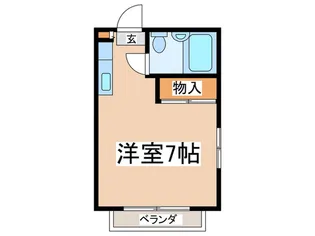 アム-ル玉川学園B【2階】の間取り