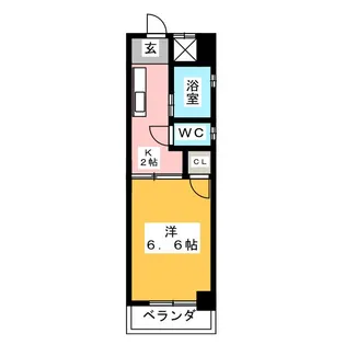 シャトー山田【3階】の間取り