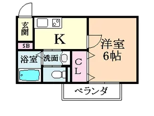 大阪府大阪市平野区加美西2【アパート】の間取り