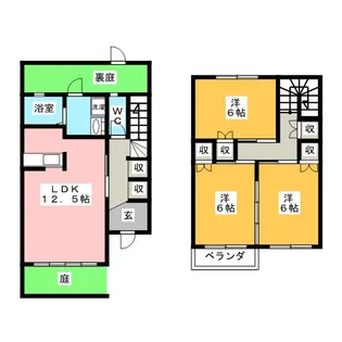 岐阜県美濃加茂市加茂野町市橋【一戸建】の間取り