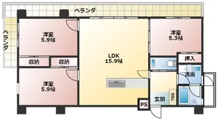 GH7(グリーンハウス7)【3階】の間取り