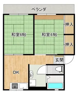 ソファレハイツII【1階】の間取り