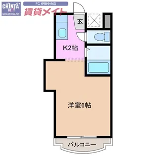 レジデンス岡本【2階】の間取り