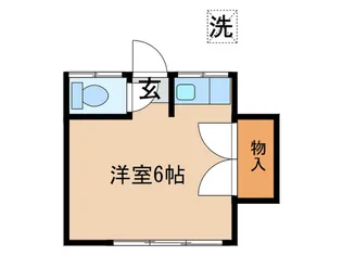 中田荘【2階】の間取り