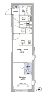 アトリオフラッツ中野【4階】の間取り