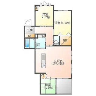T-ステージ【3階】の間取り