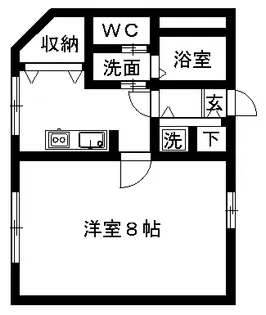 鳥井ハイツ【3階】の間取り