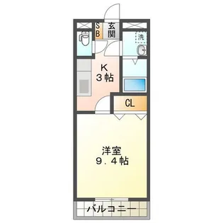 1Kの間取り画像