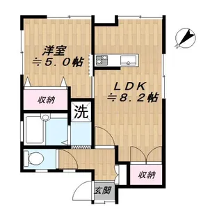 リノ西大井【2階】の間取り
