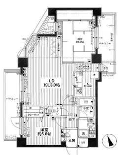 クレストフォルム南馬込【3階】の間取り