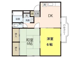 ウインドシティ府中B【2階】の間取り