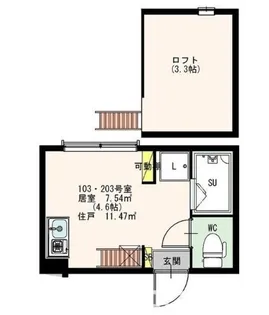 サンプレミオ東高円寺【2階】の間取り