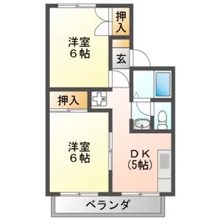 星野ハイツ【1階】の間取り