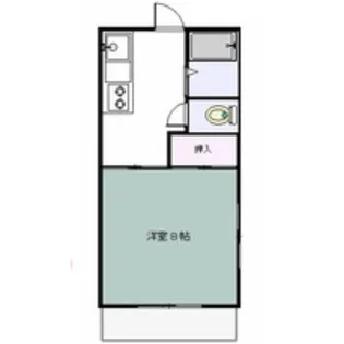 コーポバイオレット【1階】の間取り