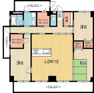 高知県高知市高須東町【マンション】の間取り