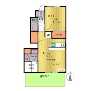 パルティール【1階】の間取り