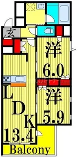 レガリア【3階】の間取り