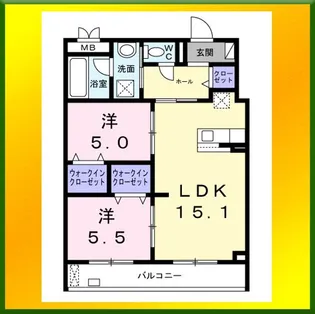 メイガーデン【3階】の間取り