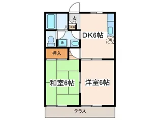 メゾン・リヴィエール【2階】の間取り