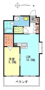 フローラ桜ヶ丘【1階】の間取り