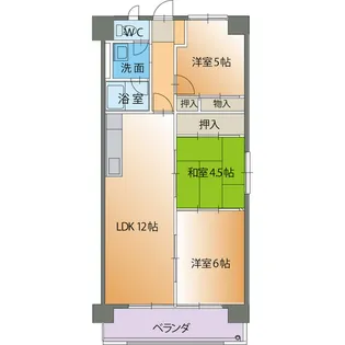 パルテノン【4階】の間取り