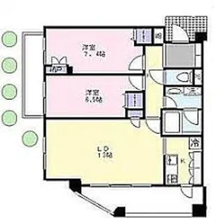 エトワール宇喜田【1階】の間取り