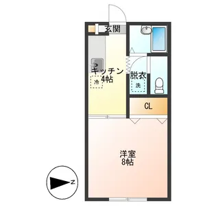 ハイツ松見【1階】の間取り