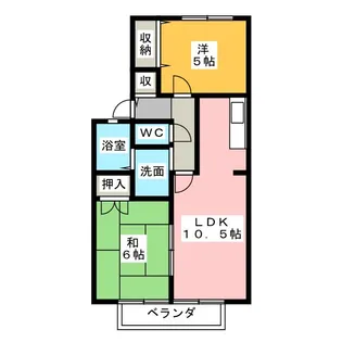 パルティール’95【2階】の間取り