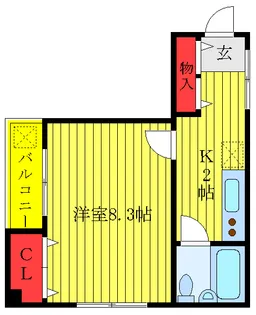 ソレイユ清水【3階】の間取り
