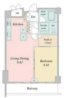 東京都港区三田3【マンション】の間取り