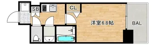 大阪府大阪市東住吉区北田辺2【マンション】の間取り