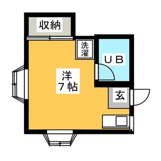 1Rの間取り画像