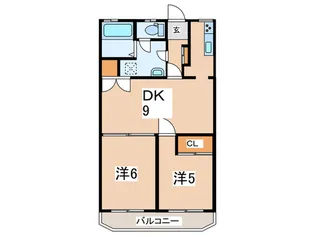 旭町マンション【1階】の間取り