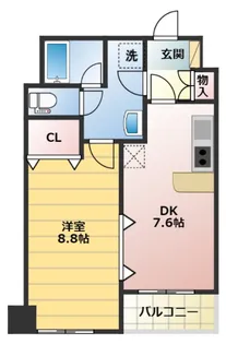 ローレルコート田町【3階】の間取り