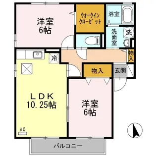 コンフォールMI・II I棟【1階】の間取り