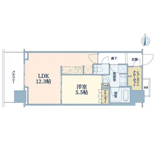 浅草タワー【25階】の間取り