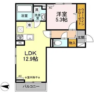 新潟県上越市西本町1【アパート】の間取り
