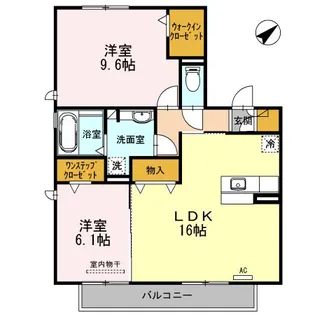 八事ガーデン【2階】の間取り