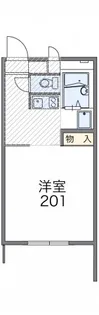 レオパレスフォーリス【2階】の間取り