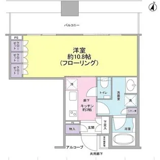 テラス渋谷美竹【7階】の間取り