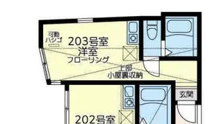 ユナイト港南リディアードパーク【2階】の間取り