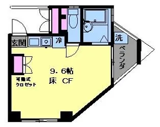 スカイハイ【2階】の間取り