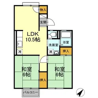 パークハウス【2階】の間取り