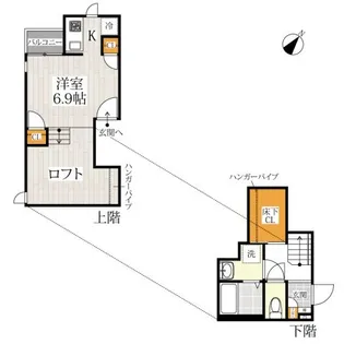 CB東川口フローラ【1階】の間取り