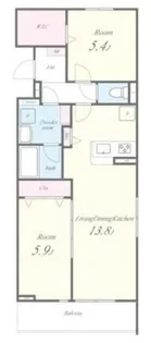 LUCIE TSII【2階】の間取り