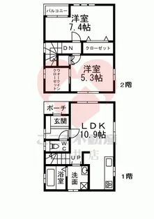大阪府堺市西区家原寺町1【一戸建】の間取り