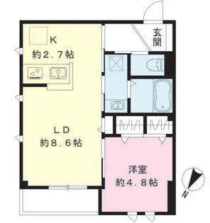 Blan cube 戸越公園【3階】の間取り