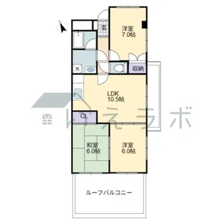 アバンギャルド桟橋【3階】の間取り
