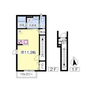 ハウス ルッコラ【2階】の間取り